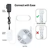 TP-LINK Taśma LED Smart Wi-Fi ze zmiennym kolorem                      SPEC: 2.4 GHz Wi-Fi, 802.11b/g/n, one 16.4 ft/5m RGB+IC LED light strip, 12V/112V/1.5