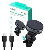 AUKEY Ładowarka bezprzewodowa chłodząca samochodowa HD-MC13A Qi2 15W 3A