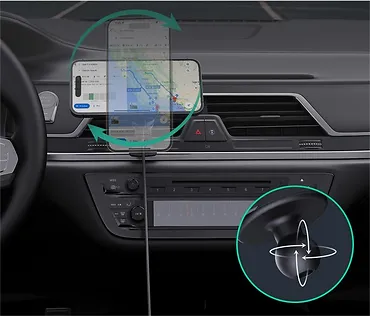 AUKEY Ładowarka bezprzewodowa chłodząca samochodowa HD-MC13A Qi2 15W 3A