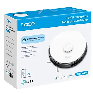 TP-LINK Robot odkurzający i mopujący z czujnikiem LiDAR  SPEC: LiDAR + Gyro Navigation, Vacuum & Mop 2-in-1, 4200Pa, 5000mAh Battery