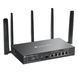 TP-LINK Brama sieciowa gigabitowa Omada 4G+ Cat6 AX3000 VPN with 4-Port PoE+PORT: 1× Gigabit SFP WAN/LAN Port, 1× Gigabit RJ45 WAN Port, 4× Gigabit WAN/LAN