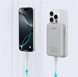 AUKEY PowerBank PB-MS04 White Qi2 | 10000mAh | 20W | MagSafe PD