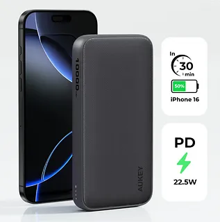 AUKEY PowerBank PB-Y46P  | 10000mAh | 20W | 2xUSB | kabel USB-C