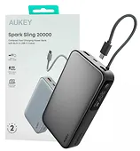 AUKEY PowerBank PB-Y48  | 20000mAh | 130W | 4xUSB | LED | PPS | kabel USB-C