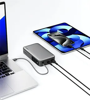 AUKEY PowerBank PB-Y48  | 20000mAh | 130W | 4xUSB | LED | PPS | kabel USB-C