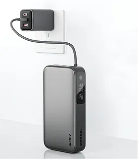 AUKEY PowerBank PB-Y48  | 20000mAh | 130W | 4xUSB | LED | PPS | kabel USB-C