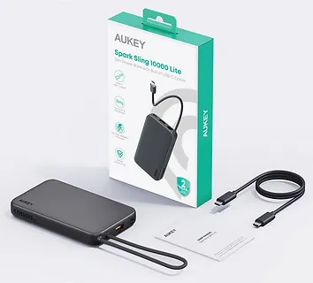 AUKEY PowerBank PB-Y53P  | 10000mAh | 22.5W | 4xUSB | kabel USB-C