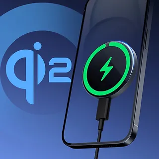 AUKEY Ładowarka bezprzewodowa LC-MC10 Qi2  MagSafe 15W 3A USB-C