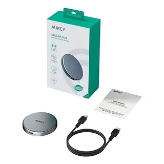 AUKEY Ładowarka bezprzewodowa LC-MC10 Qi2  MagSafe 15W 3A USB-C