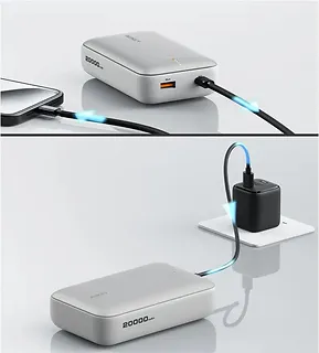 AUKEY PowerBank PB-Y57 White Mini  | 20000mAh | 22.5W | 2xUSB | PD 3.0 QC 3.0 LED