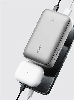 AUKEY PowerBank PB-Y57 White Mini  | 20000mAh | 22.5W | 2xUSB | PD 3.0 QC 3.0 LED