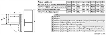 Bosch Chłodziarko-zamrażarka KGE49AICA