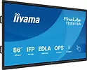 IIYAMA Monitor 86 cali TE8615A-B1AG IPS,4K,40pkt,550cd,DeepContrast-IR+,    HDMI x2,DP,USB-C, 2 x 20W, OPS Slot x1, 5xUSB, 2xRJ45,8-Array,EDLA, WiFi,PiP, iiW