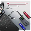 AXAGON EEM2-SD2 Obudowa zewnętrzna aluminiowa bezśrubowa USB-A/C 3.2 Gen2 M.2 NVMe/SATA display LCD