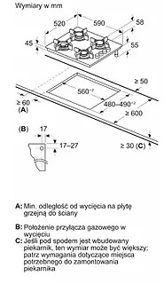Bosch Płyta gazowo-szklana POH6B6K30