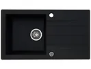 Zlewozmywak granitowy Kernau KGS A 50 1B1D Deep Black