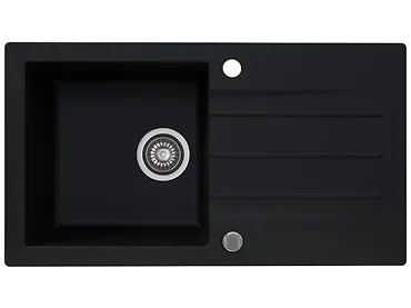 Zlewozmywak granitowy Kernau KGS A 50 1B1D Deep Black
