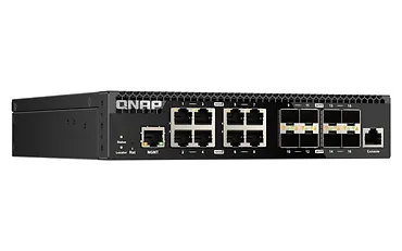 QNAP Przełącznik zarządzany sieciowo QSW-M3216R-8S8T-EU 8x 10GbE RJ45 8x10GbE SFP+