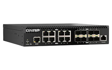 QNAP Przełącznik zarządzany sieciowo QSW-M3216R-8S8T-EU 8x 10GbE RJ45 8x10GbE SFP+