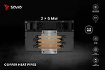 Savio Chłodzenie procesora CPU Vortex X2 Black