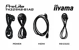 IIYAMA Monitor 43 cale T4329AS-B1AG VA,4K,HDMIx2,USB-C,RJ45,2x10W,WiFi,     Android 14, Signal FailOver, Whiteboard, iiSignage (CMS), iiControl (DMS),   iiS
