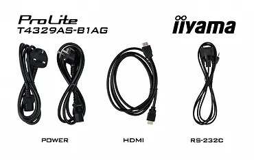 IIYAMA Monitor 43 cale T4329AS-B1AG VA,4K,HDMIx2,USB-C,RJ45,2x10W,WiFi,     Android 14, Signal FailOver, Whiteboard, iiSignage (CMS), iiControl (DMS),   iiS