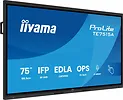 IIYAMA Monitor 75 cali TE7515A-B1AG IPS,4K,40pkt,550cd,DeepContrast-IR+,    HDMI x2,DP,USB-C, 2 x 20W, OPS Slot x1, 5xUSB, 2xRJ45,8-Array,EDLA, WiFi,PiP, iiW