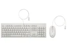 Zestaw przwodowy Klawiatura i mysz 225 G2 biały (AW5S6AA)