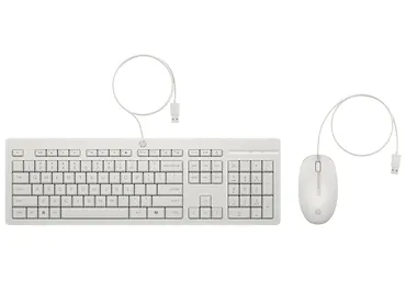 Zestaw przwodowy Klawiatura i mysz 225 G2 biały (AW5S6AA)