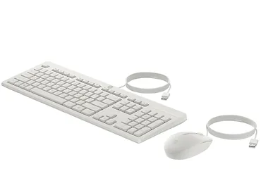 Zestaw przwodowy Klawiatura i mysz 225 G2 biały (AW5S6AA)