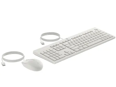 Zestaw przwodowy Klawiatura i mysz 225 G2 biały (AW5S6AA)