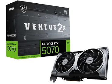 Karta graficzna MSI GeForce RTX 5070 12G VENTUS 2X OC GDDR7 192bit HDMI/3DP