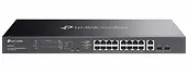 TP-LINK Przełącznik Omada 20-Port GB Easy Managed Switch with 16-Port PoE+   PORT: 16× Gigabit PoE+ Ports, 2x Gigabit Non-PoE Ports, 2× Gigabit SFP Ports