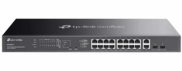 TP-LINK Przełącznik Omada 20-Port GB Easy Managed Switch with 16-Port PoE+   PORT: 16× Gigabit PoE+ Ports, 2x Gigabit Non-PoE Ports, 2× Gigabit SFP Ports