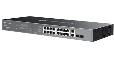 TP-LINK Przełącznik Omada 20-Port GB Easy Managed Switch with 16-Port PoE+   PORT: 16× Gigabit PoE+ Ports, 2x Gigabit Non-PoE Ports, 2× Gigabit SFP Ports