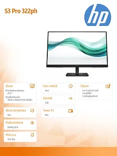 HP Inc. Monitor S3 Pro 322ph FHD MNTR  B0BN7UT#ABB