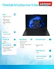 Lenovo Ultrabook ThinkPad X1 Carbon G13 21NX006PPB W11Pro Ultra 7 265U/64GB/1TB/INT/14.0 2.8K/Touch/Black/vPro/3YRS Premier Support Plus + CO2 Offset