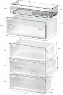 Bosch Chlodziarko-zamrażarka 70 cm KGN49OCAF Antracyt