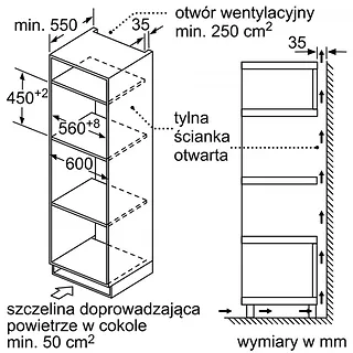 Bosch Kuchnia mikrofalowa termoobieg CMA585GS1