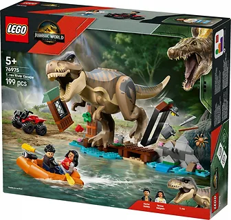 LEGO Klocki Jurassic World 76975 Ucieczka rzeką przed tyranozaurem