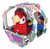 Cobi Maskotka interaktywna Happy Yappers Wesołe gadułki - Papuga czerwona