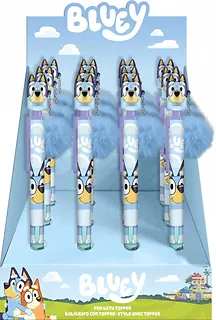 Długopis z toperem Bluey Display 12 sztuk