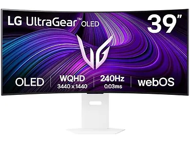 Monitor LG 39” UltraGear 39GX90SA-W | OLED | 3440x1440 (UWQHD) | 240Hz | 0,03ms | 21:9 | FreeSync