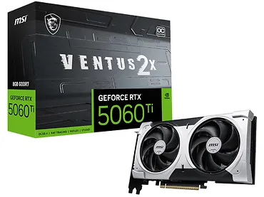 Karta graficzna MSI GeForce RTX 5060 Ti Ventus 2X OC Plus 8GB GDDR7 DLSS4