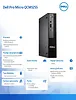 Komputer Dell Pro Micro QCM1255 W11Pro Ryzen 5 Pro 8600GE/16GB/512GB/Integrated/WLAN + BT/Kb/Mouse/3YPS