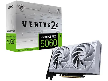 Karta graficzna MSI GeForce RTX 5060 Ventus 2X OC White 8GB GDDR7 DLSS4