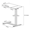 Maclean Mobilne biurko/stand na laptop MC-120B, 76-109cm