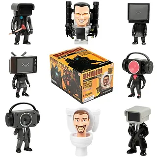 Cobi Skibidi Toilet - Display 9 sztuk Tajemnicze figurki
