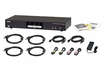 ATEN Przełącznik 2-portowy KVMP USB 3.0 DisplayPort 4K Dual Display