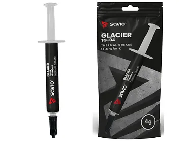 Pasta termoprzewodząca do procesora 4g SAVIO TG-04 GLACIER 14,5 W/mK Szara